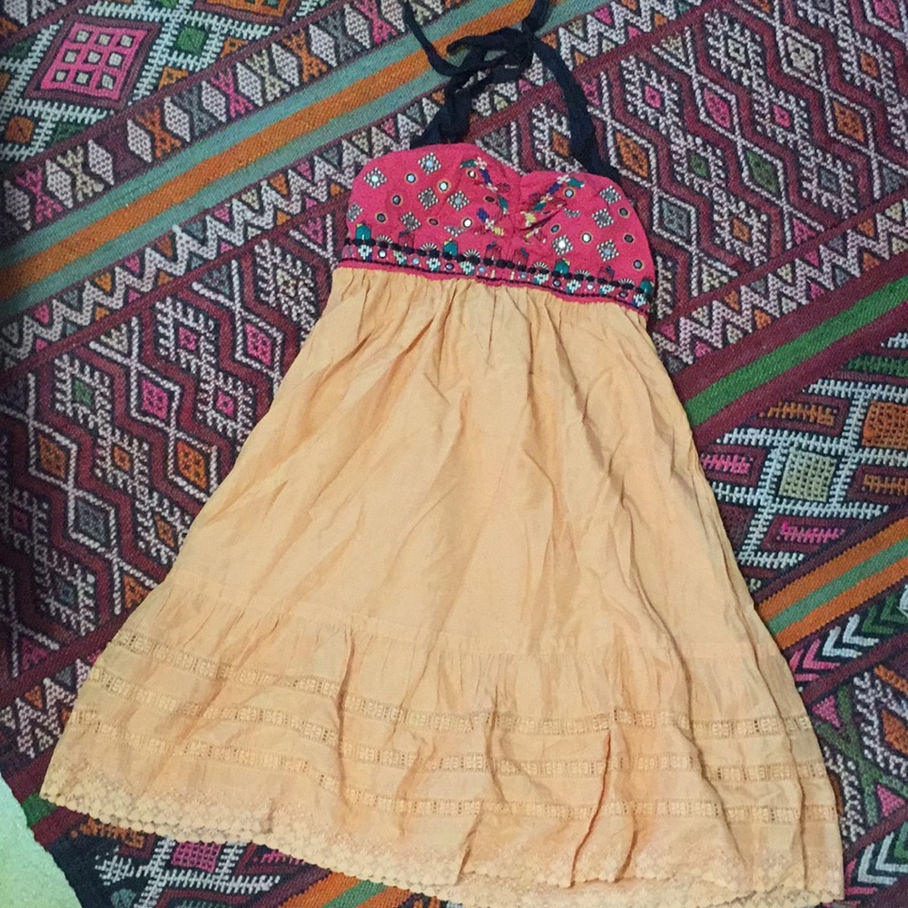 Halter top Anthropologie dress